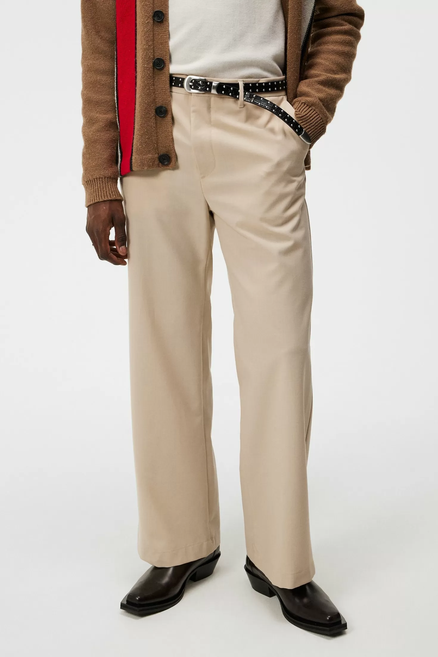 Sonny Wide Wool Pants | J.Lindeberg New