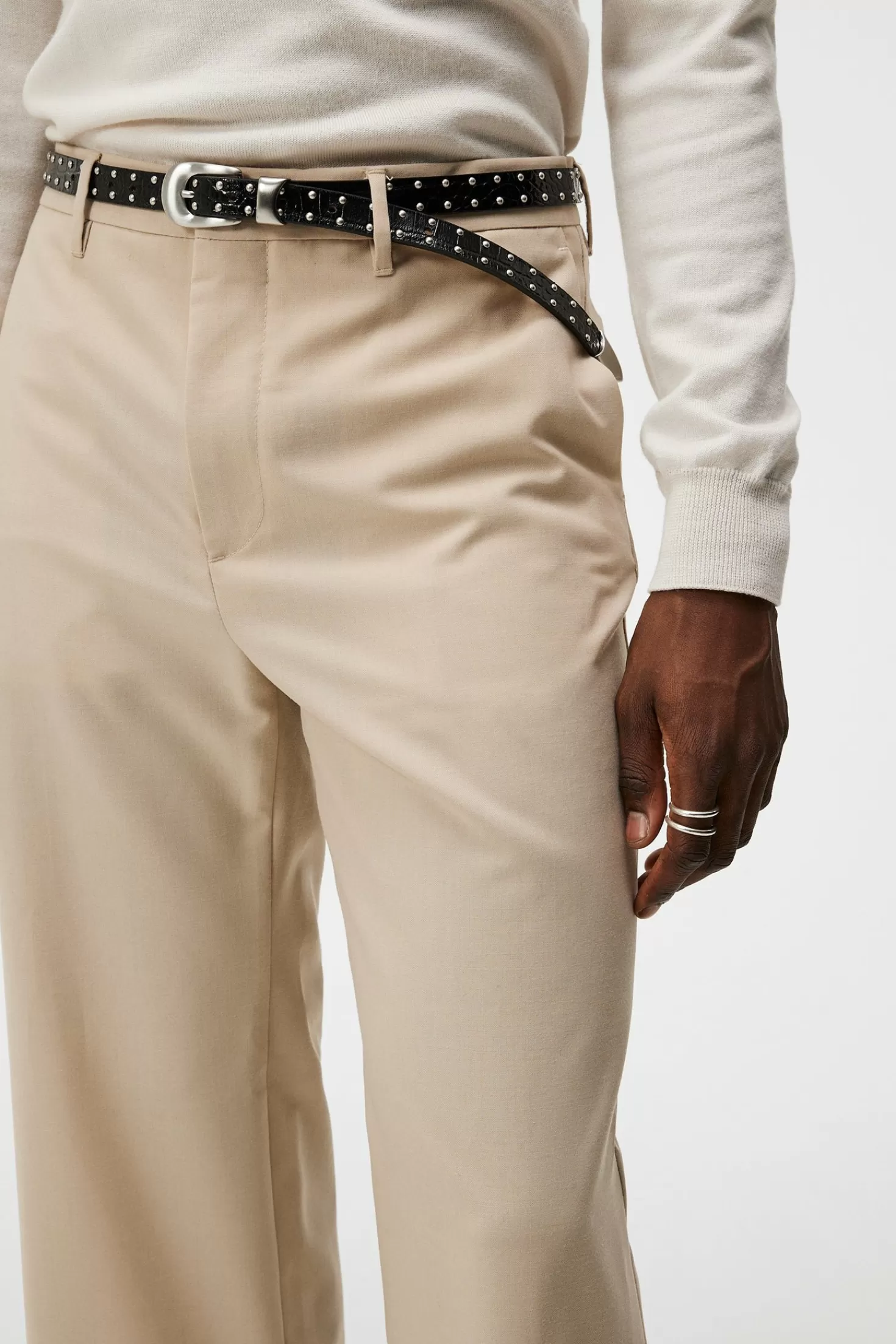 Sonny Wide Wool Pants | J.Lindeberg New