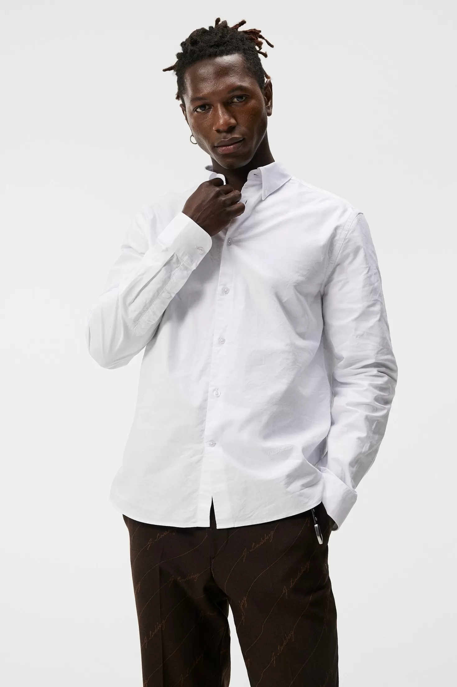 Stretch Oxford Org Slim Shirt | J.Lindeberg Discount