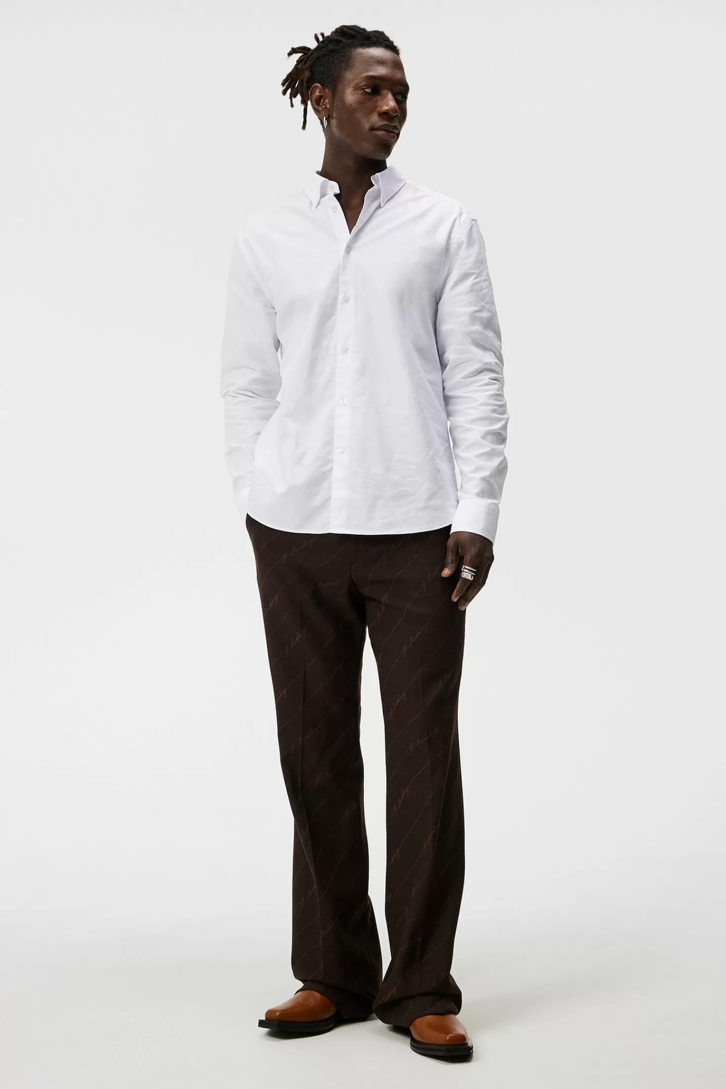 Stretch Oxford Org Slim Shirt | J.Lindeberg Discount