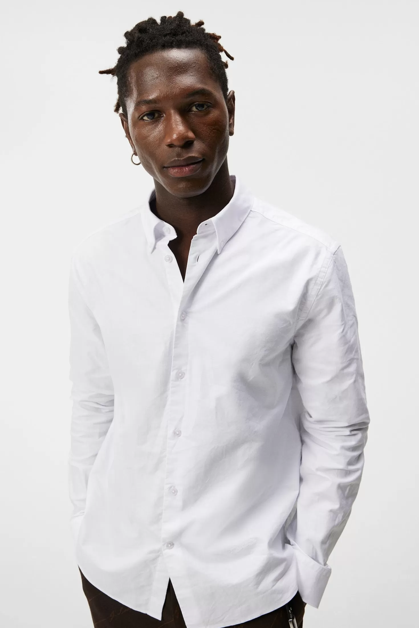 Stretch Oxford Org Slim Shirt | J.Lindeberg Discount