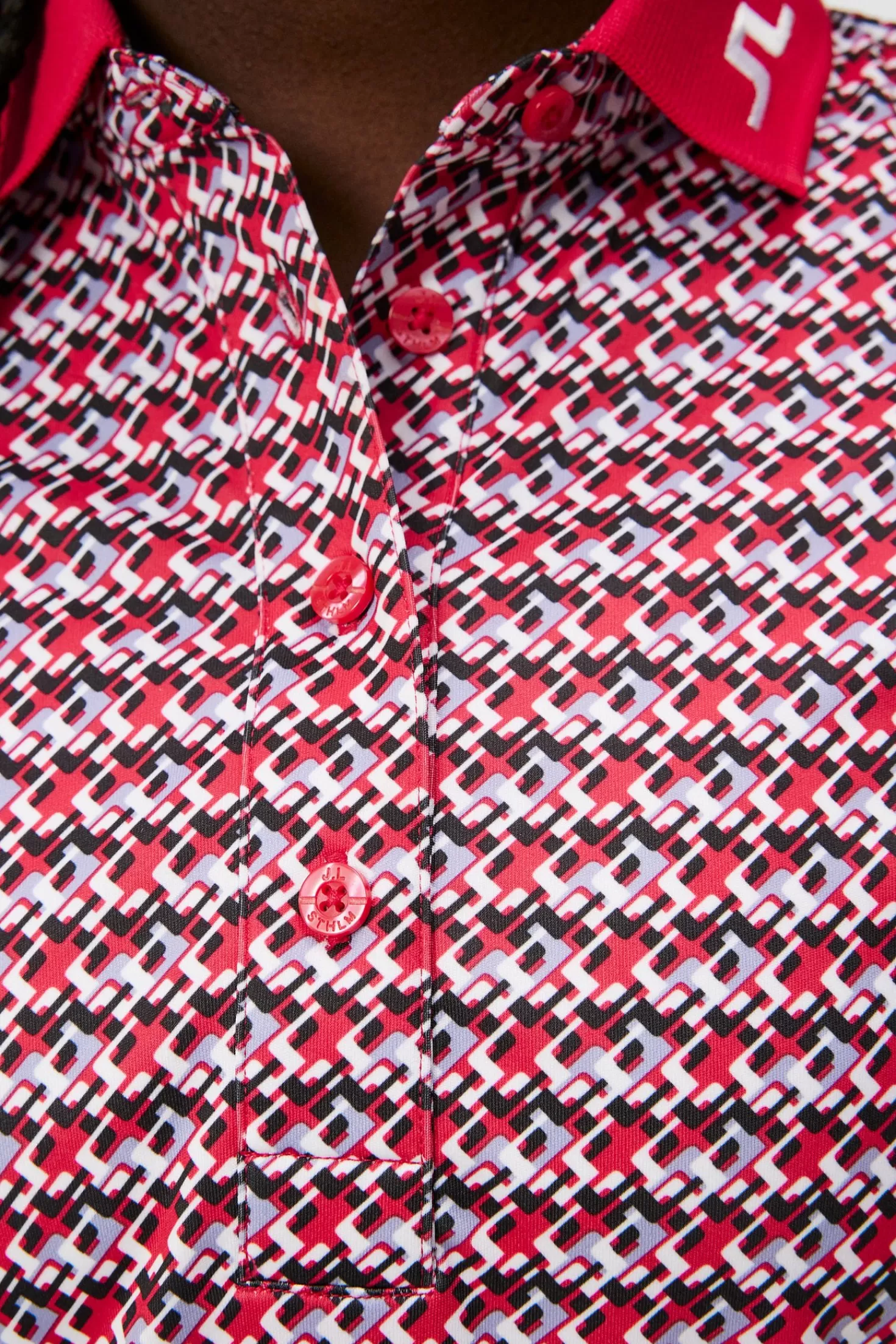Tour Tech Print Polo | J.Lindeberg Sale