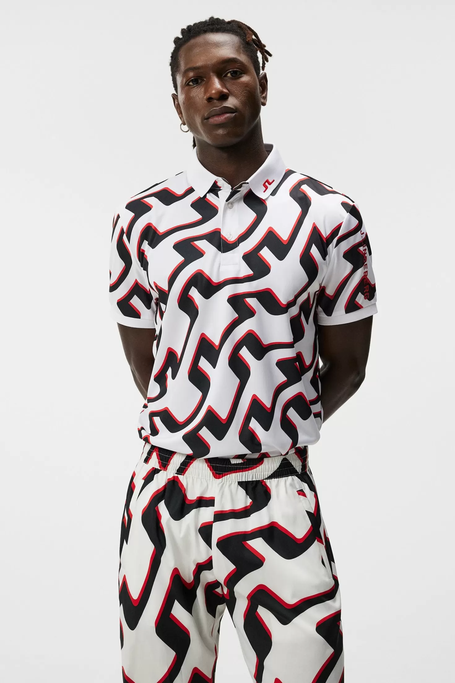 Tour Tech Reg Fit Print Polo | J.Lindeberg Best