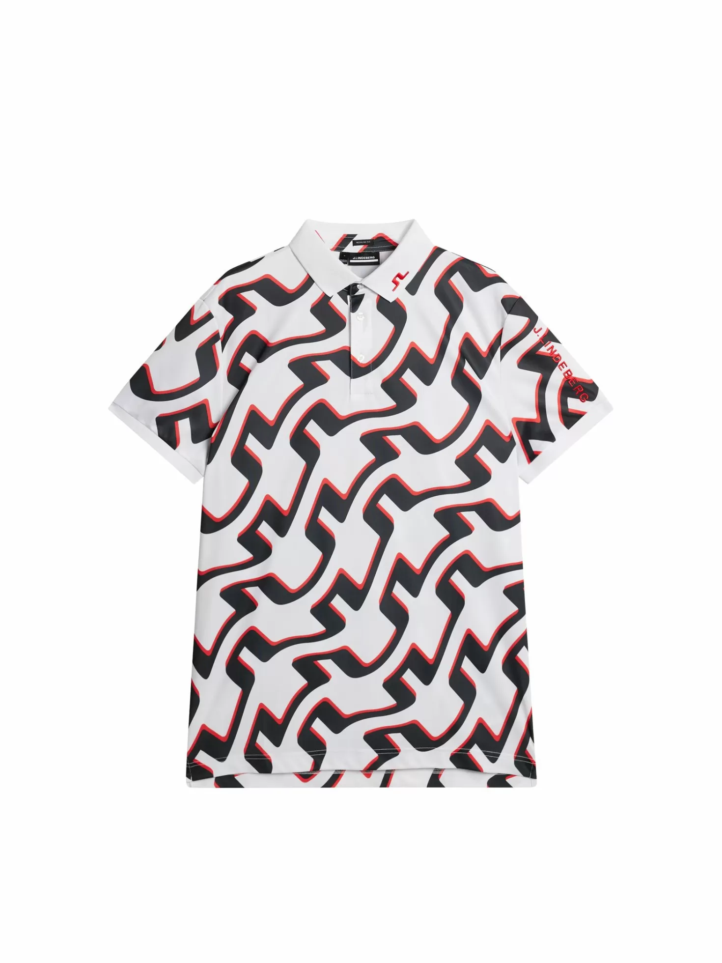 Tour Tech Reg Fit Print Polo | J.Lindeberg Online