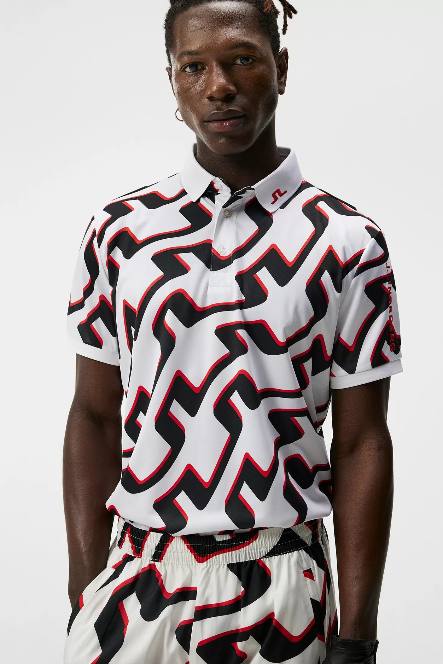 Tour Tech Reg Fit Print Polo | J.Lindeberg Best