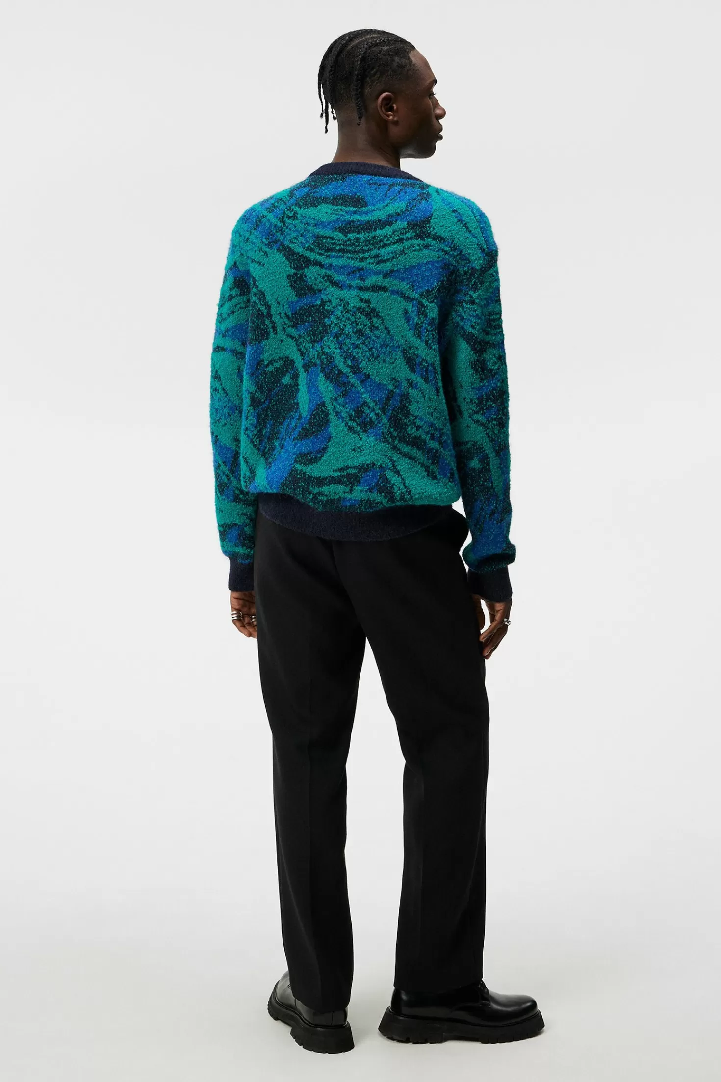 Trestle Jacquard V-Neck | J.Lindeberg Cheap