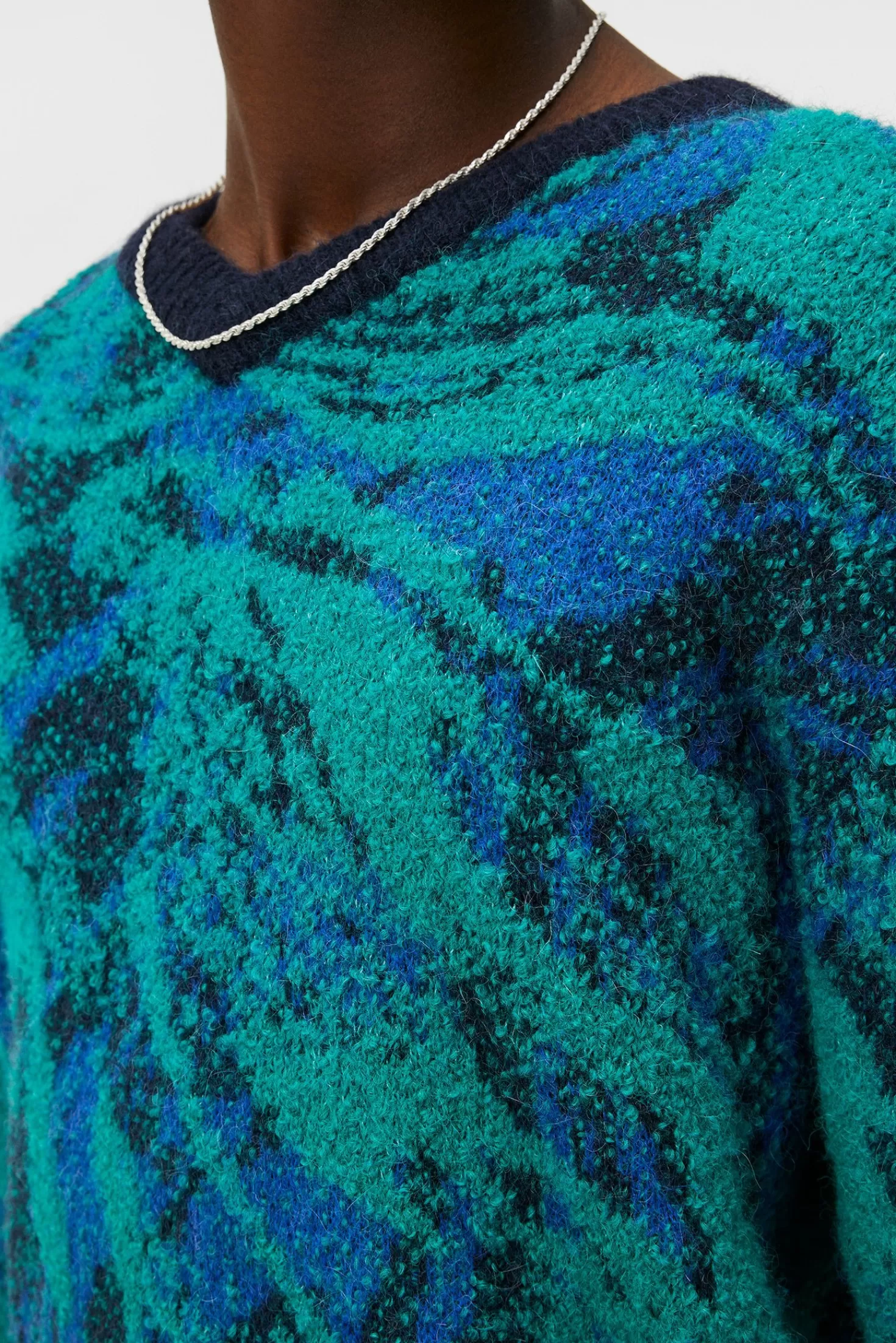 Trestle Jacquard V-Neck | J.Lindeberg Cheap