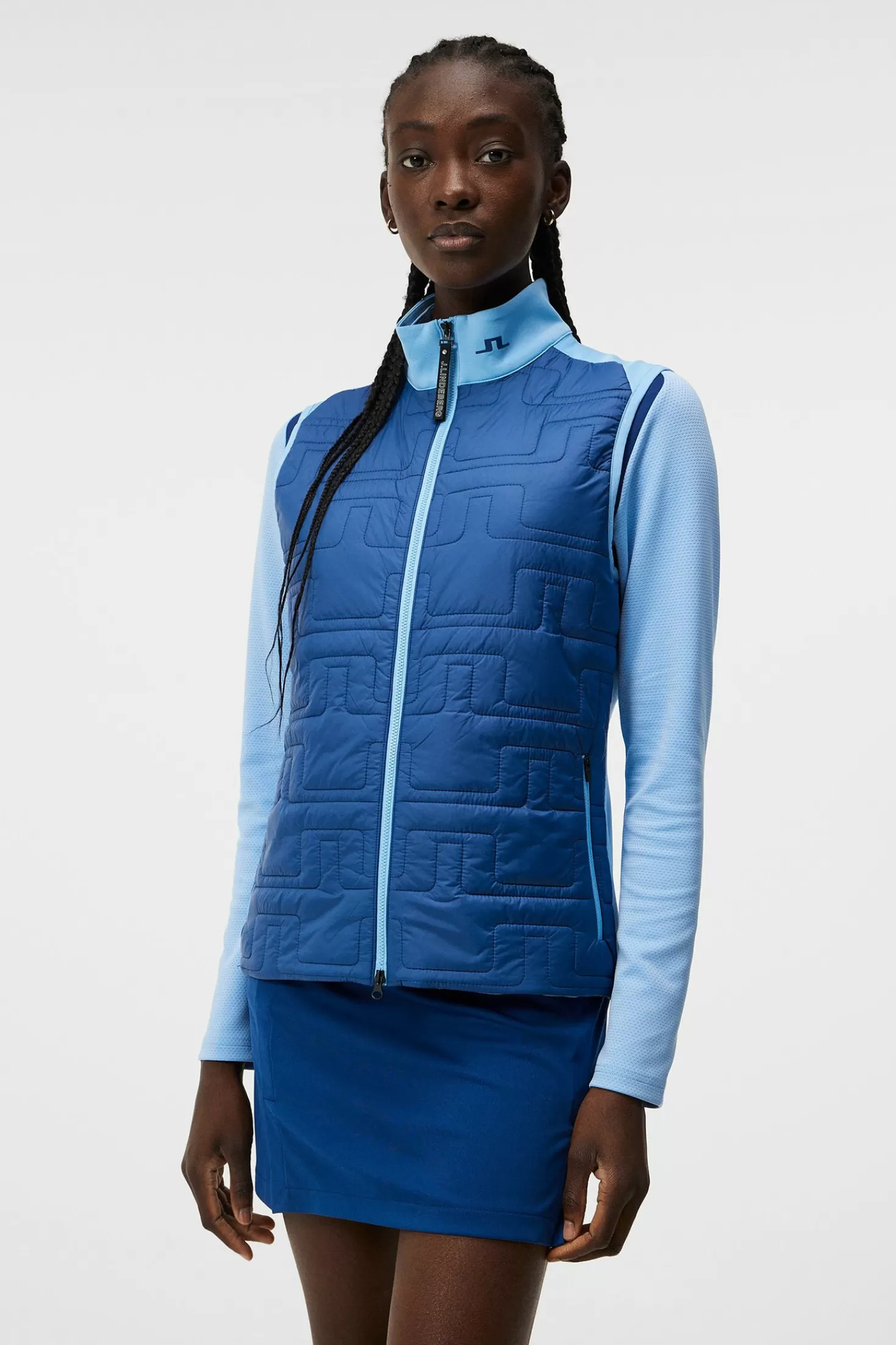 W Quilt Hybrid Vest | J.Lindeberg Shop