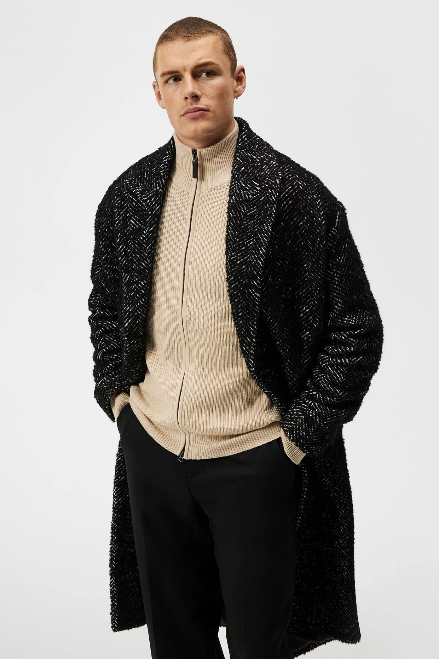 Willy Herringbone Coat | J.Lindeberg Hot