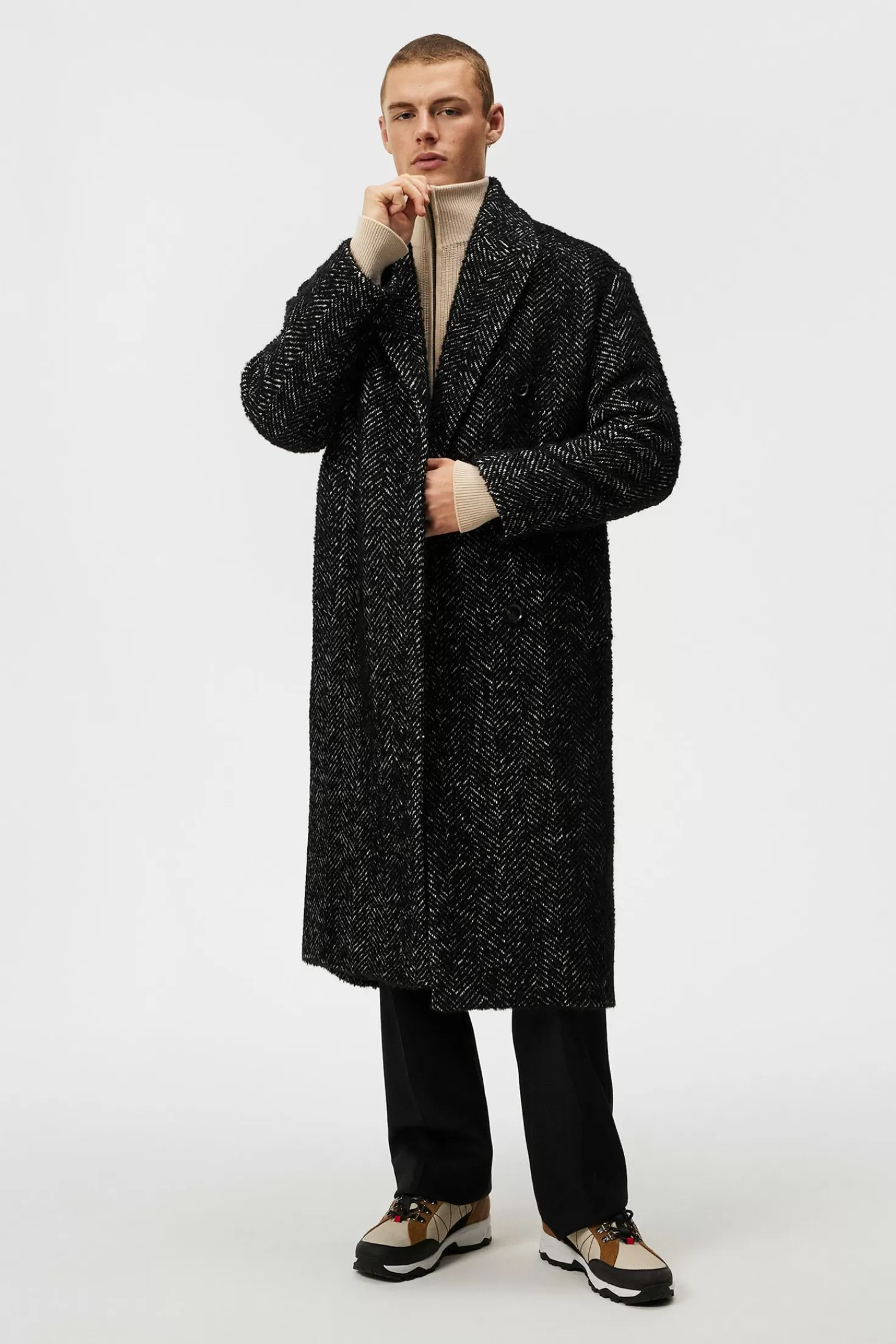 Willy Herringbone Coat | J.Lindeberg Hot