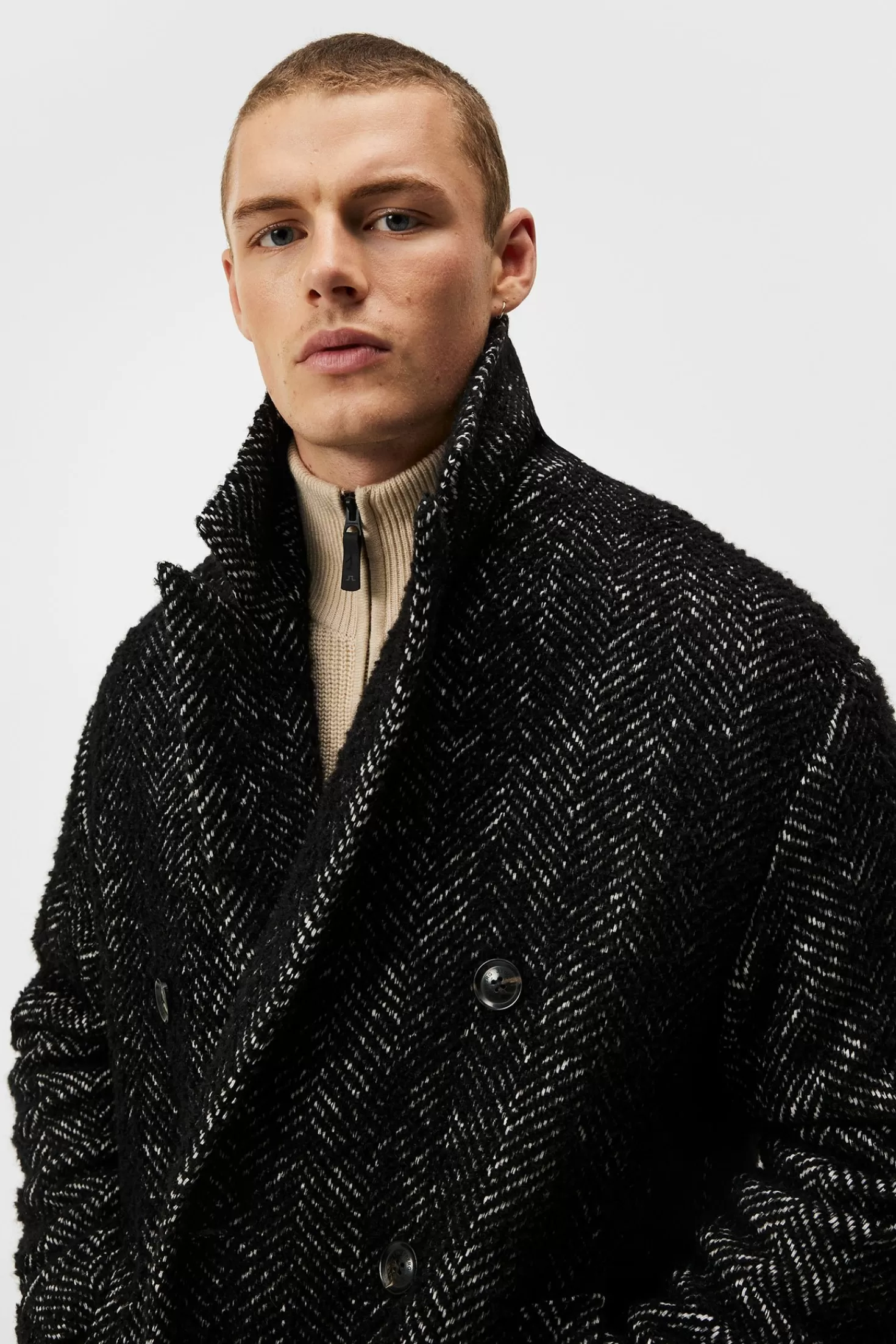 Willy Herringbone Coat | J.Lindeberg Hot