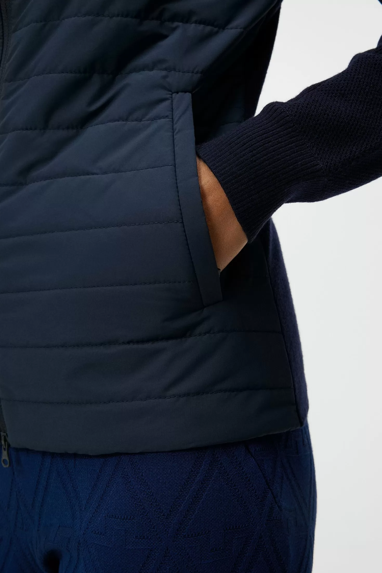 Wren Knitted Hybrid Jacket | J.Lindeberg New